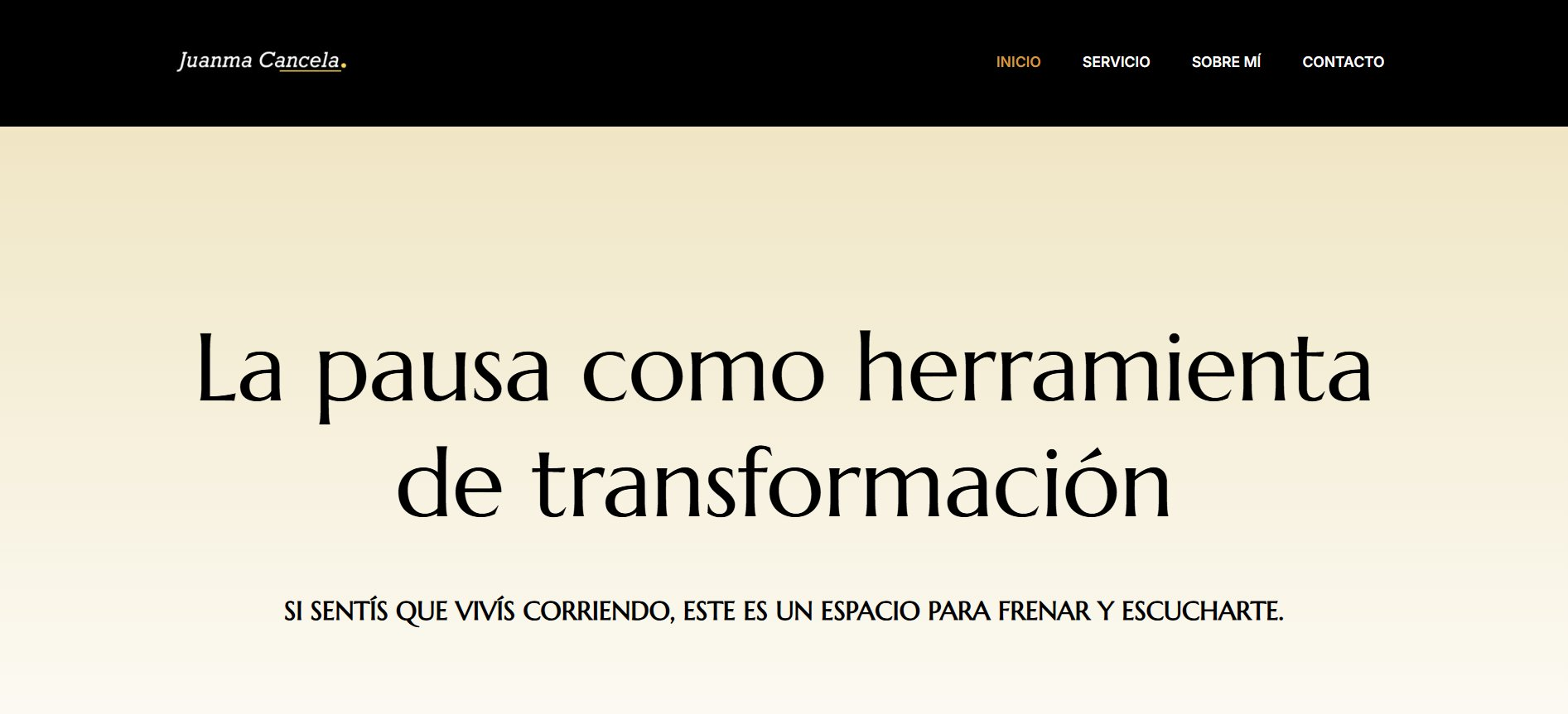 Sitio web Juanma Cancela — coach integrativo